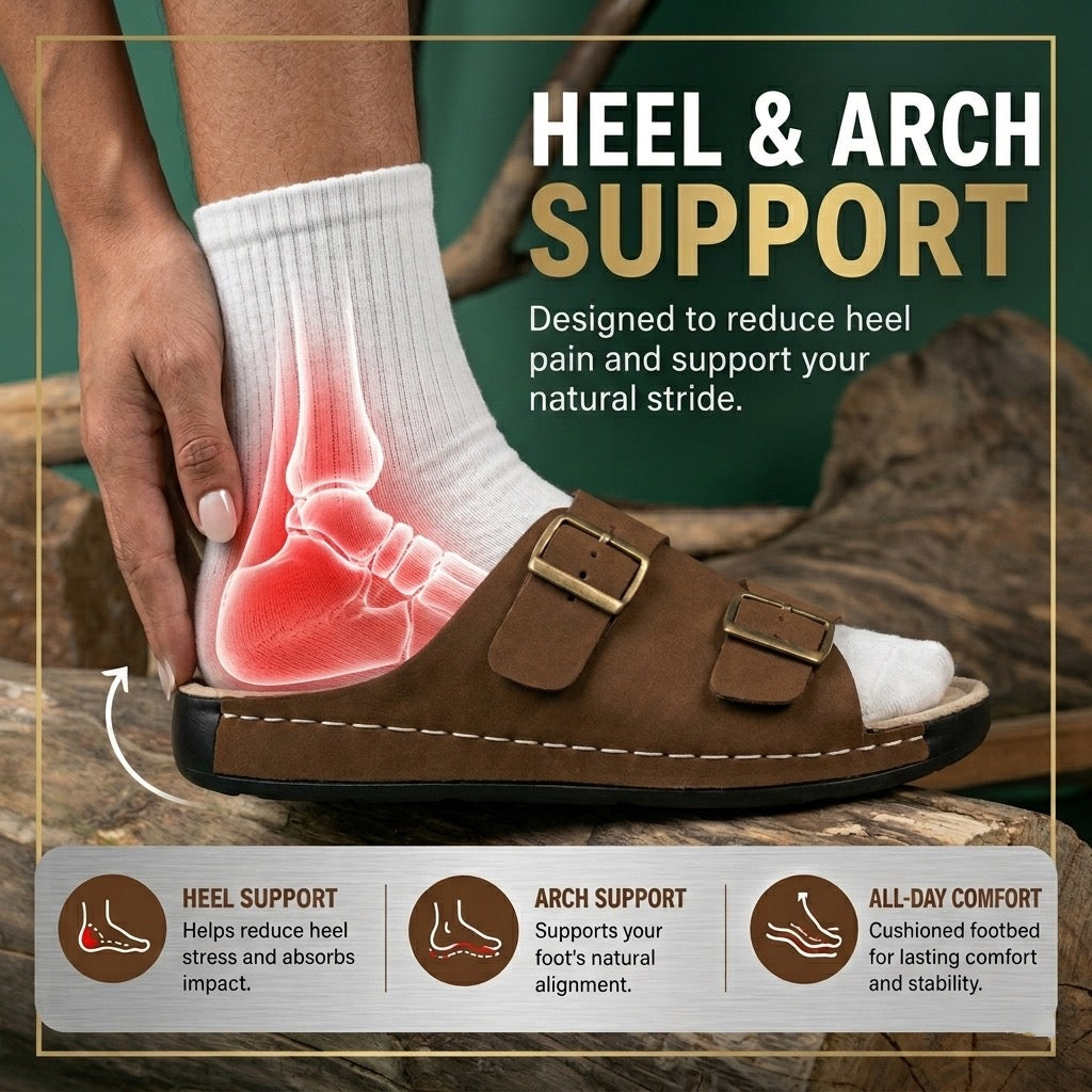 Retro : Premium Suede Sandal