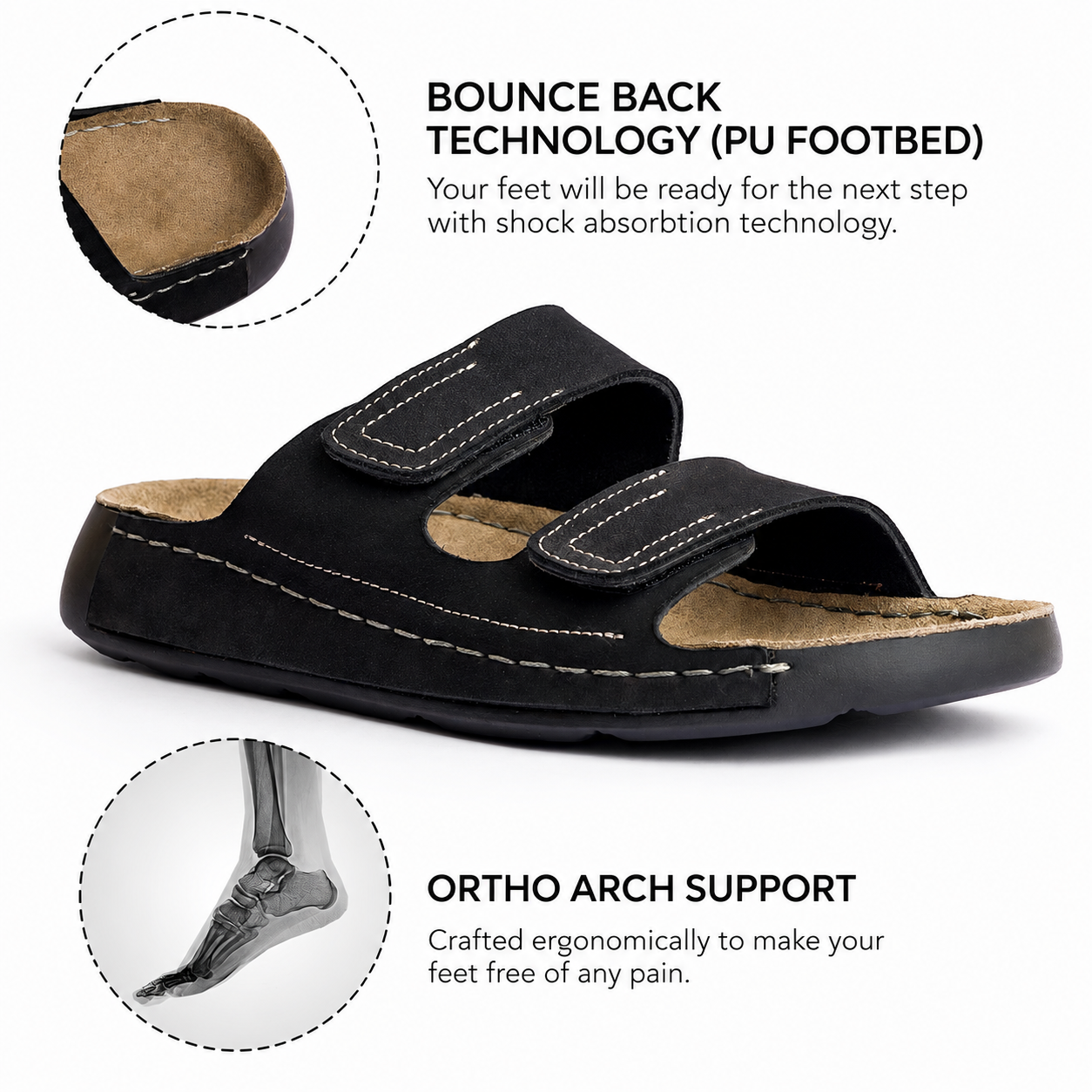 Cosmos: Luxe Suede Sandal
