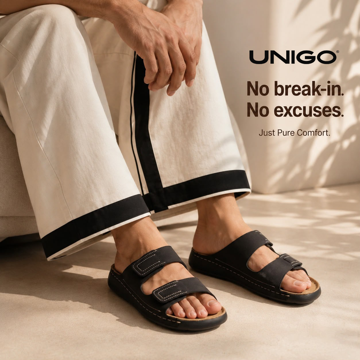Cosmos: Luxe Suede Sandal