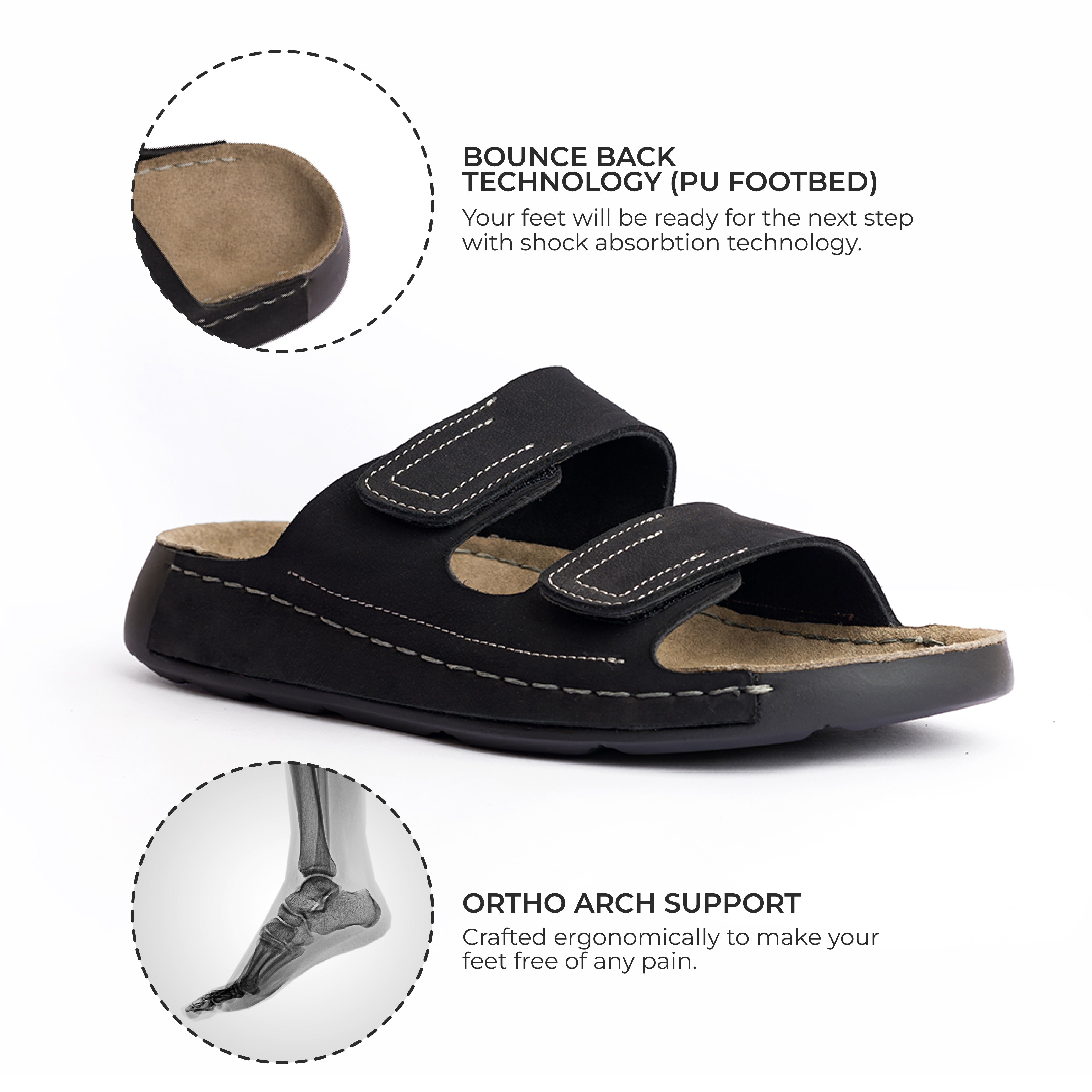 Cosmos: Luxe Suede Sandal
