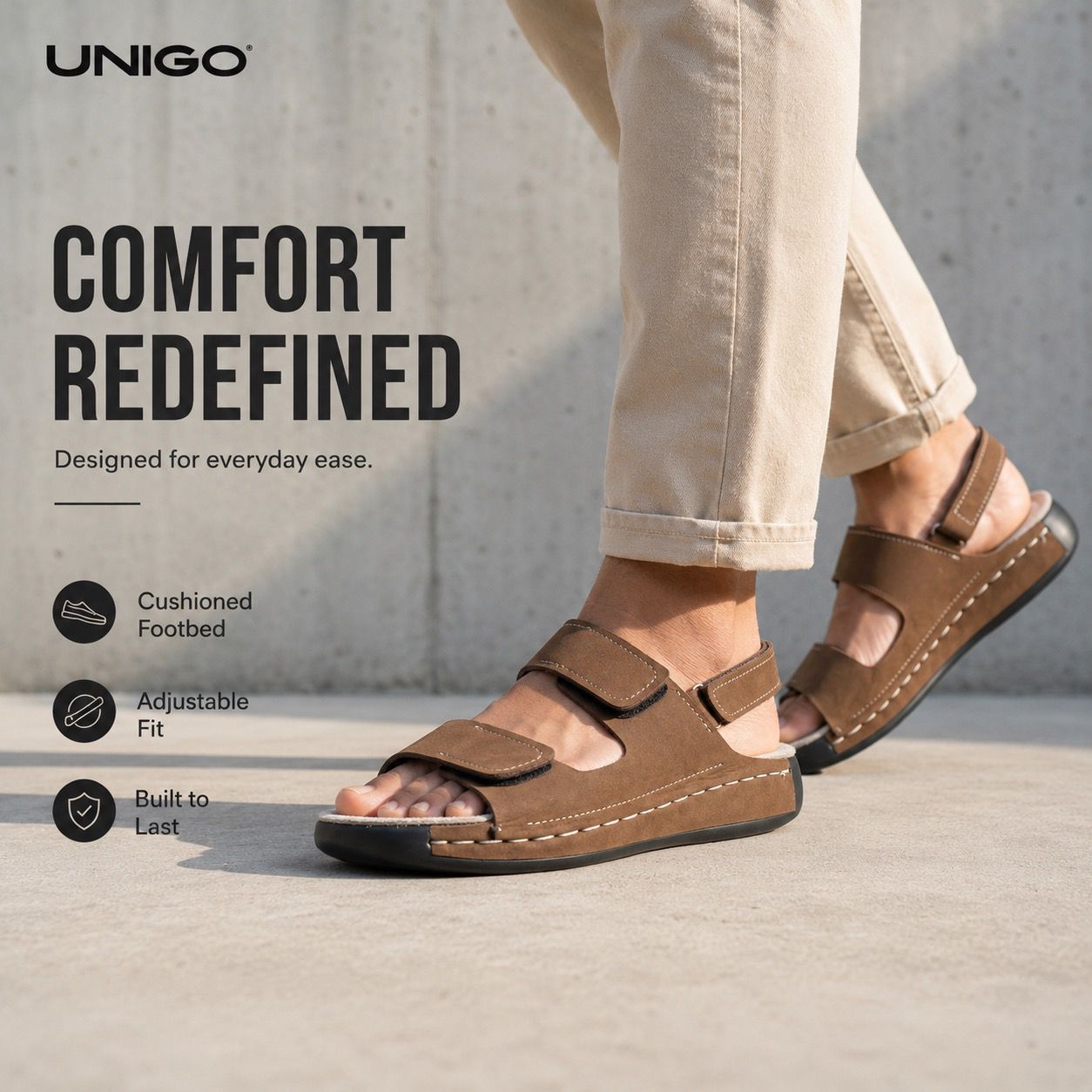 Hunk : Premium Suede Sandal