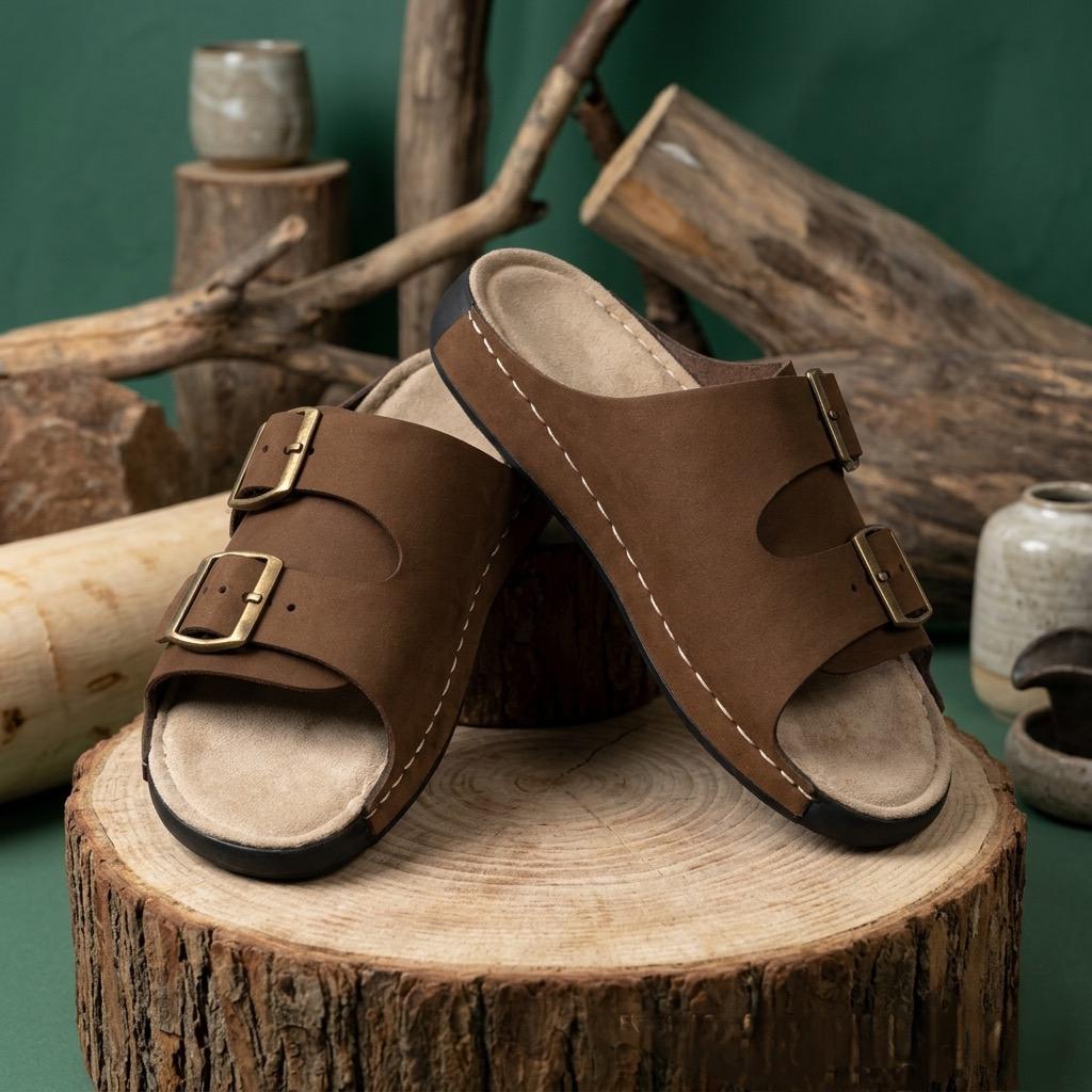 Retro : Premium Suede Sandal