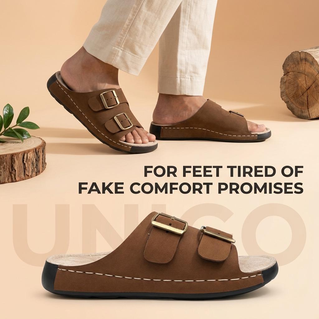 Retro : Premium Suede Sandal