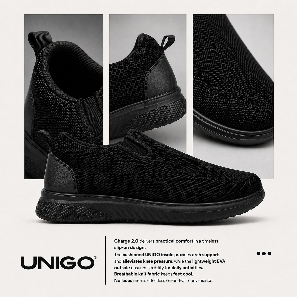 Charge 2.0: Premium Stitched Shoes