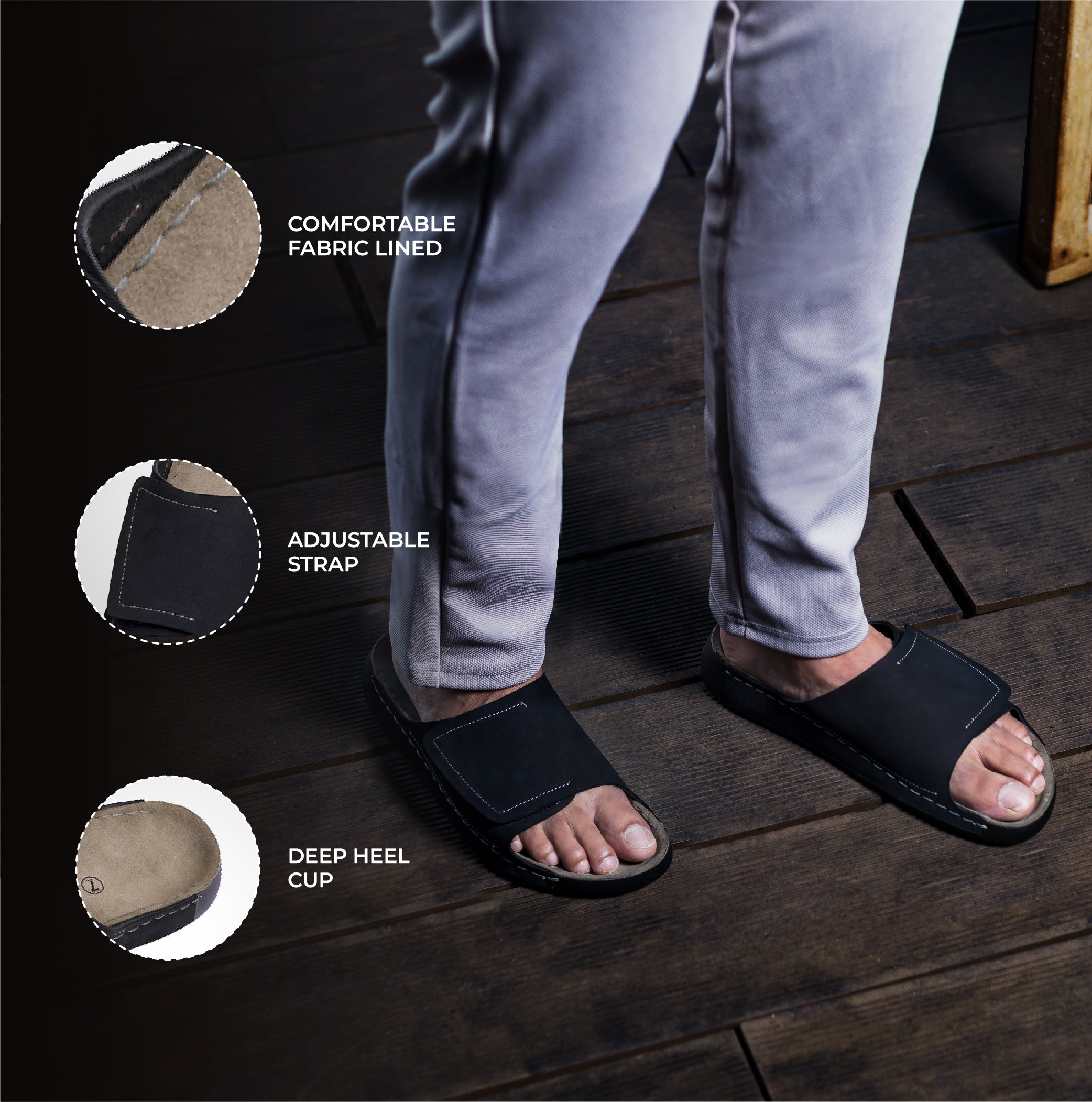 Velar: Suede Sandals