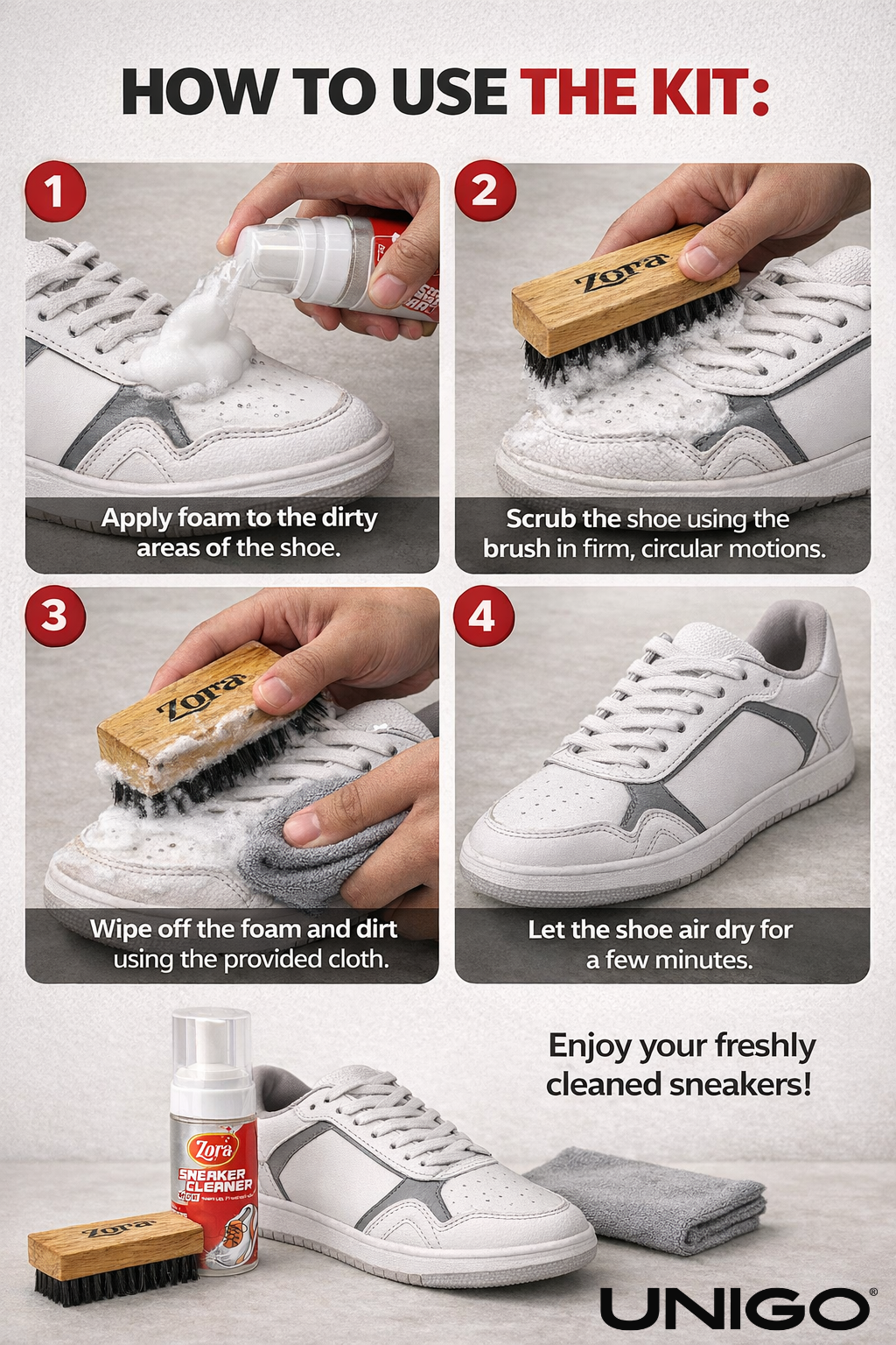 Unigo X Zora : Footwear Cleaning Kit