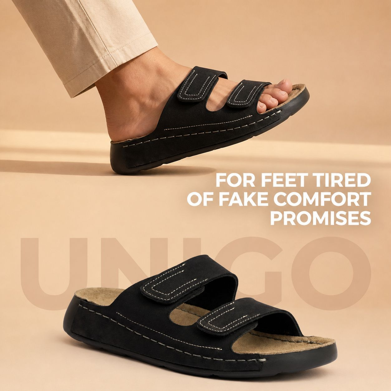 Cosmos: Luxe Suede Sandal